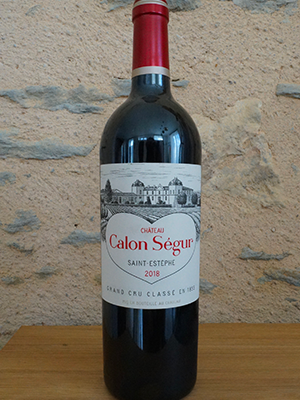 Château Calon Ségur 2018 - Saint Estèphe - Grand Cru Classé en 1855 - Vin rouge Bordeaux