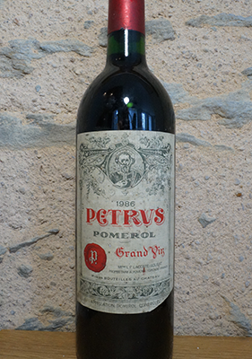 Petrus 1986 - Grand Cru - Pomerol - Vin rouge de Bordeaux